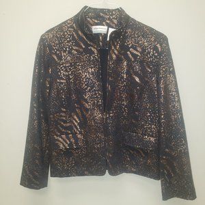 Alfred Dunner Zip Up Sweater